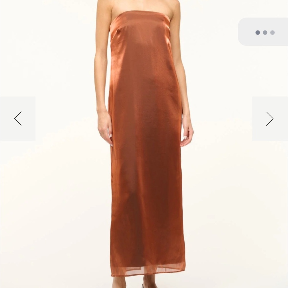 STAUD CASEY DRESS IRIDESCENT CACAO